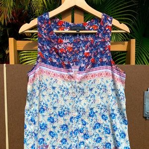 Sanctuary sleeveless button up top